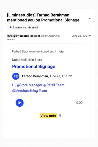 Email Notification_ Promotional Signage Update